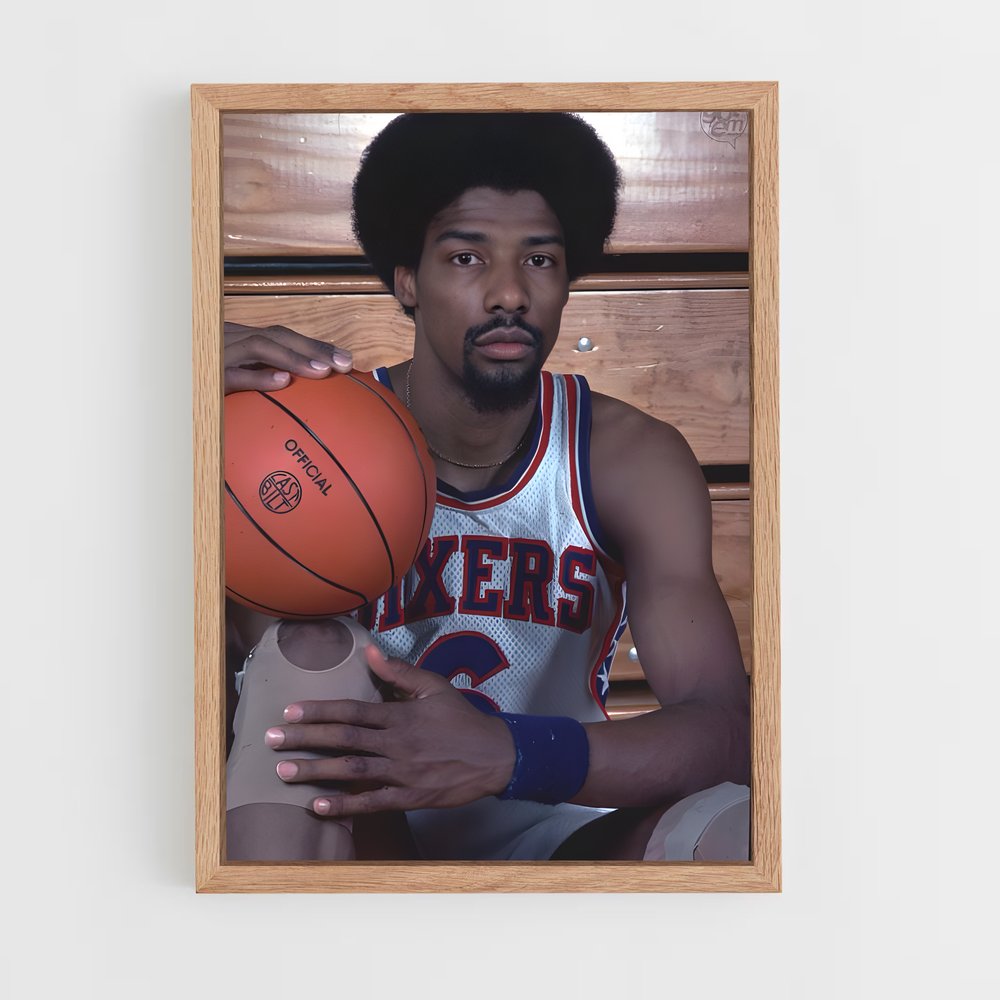 Poster Julius erving – affiche Basketball (vue 4)